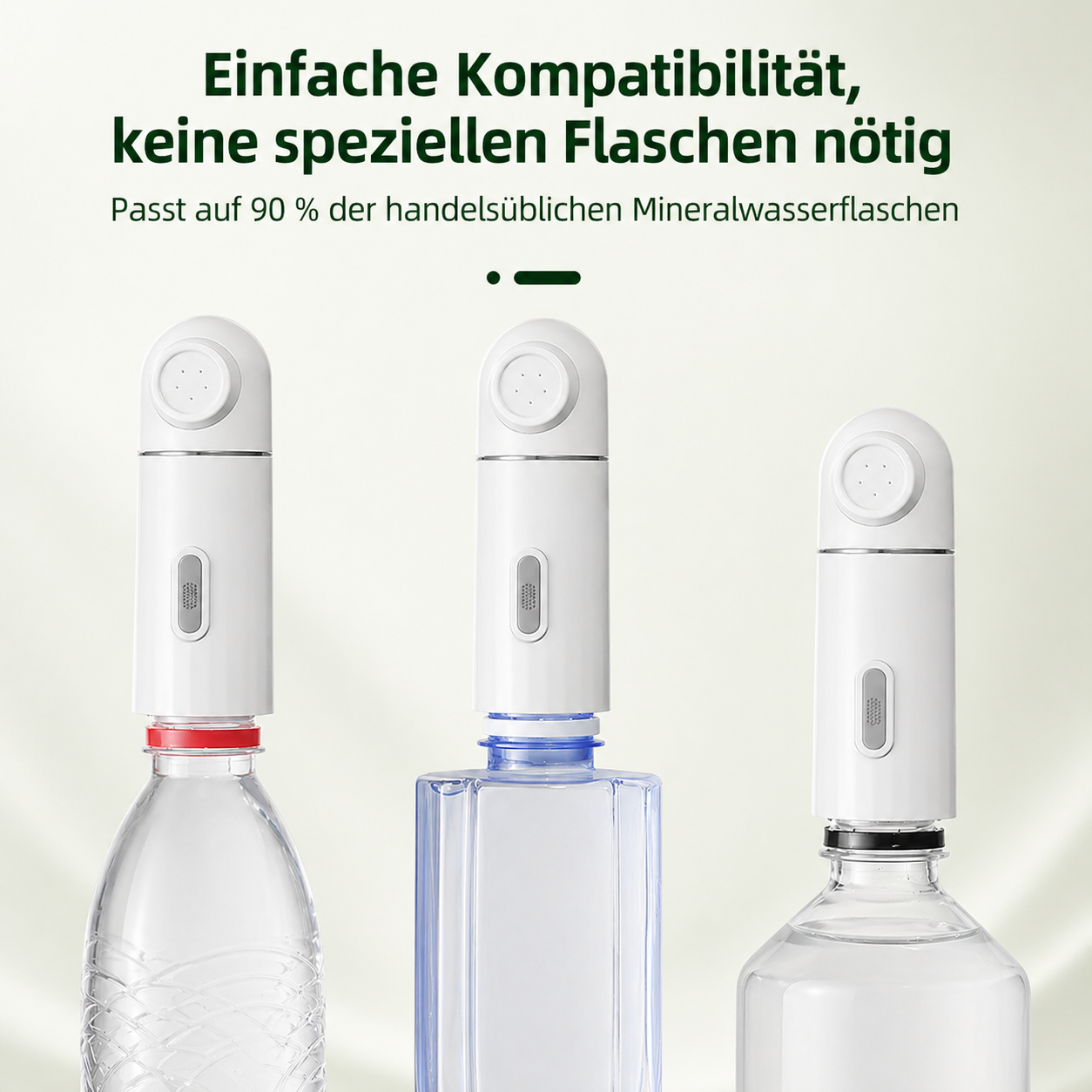 Elektrischer Bidet-Aufsatz für Wasserflasche (mit Akku & USB-C)