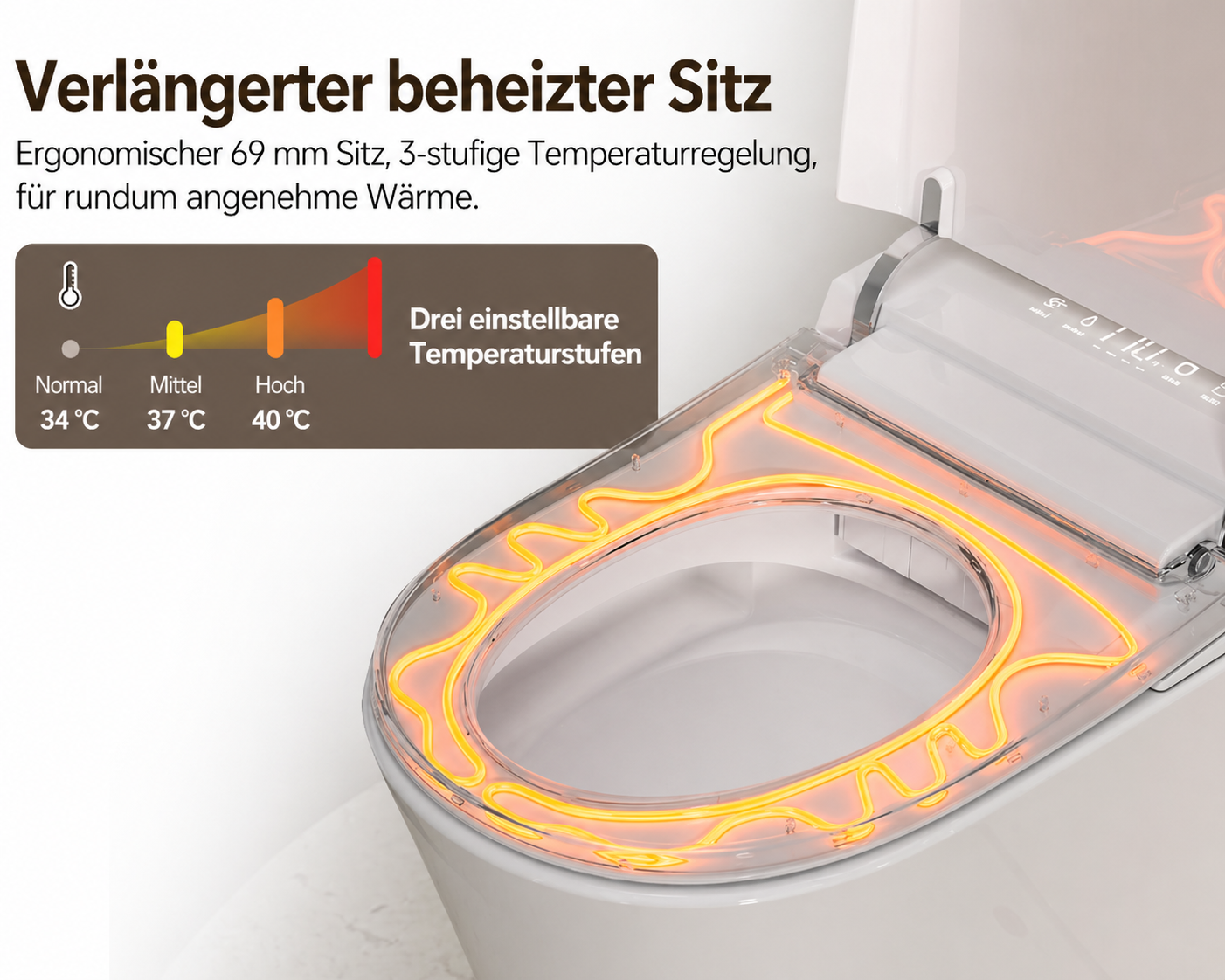 Dusch WC mit Bidet