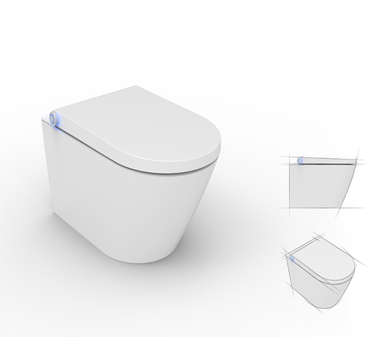 Ewig 2 Ultimate: Dusch-WC Komplettanlage Spülrandlos