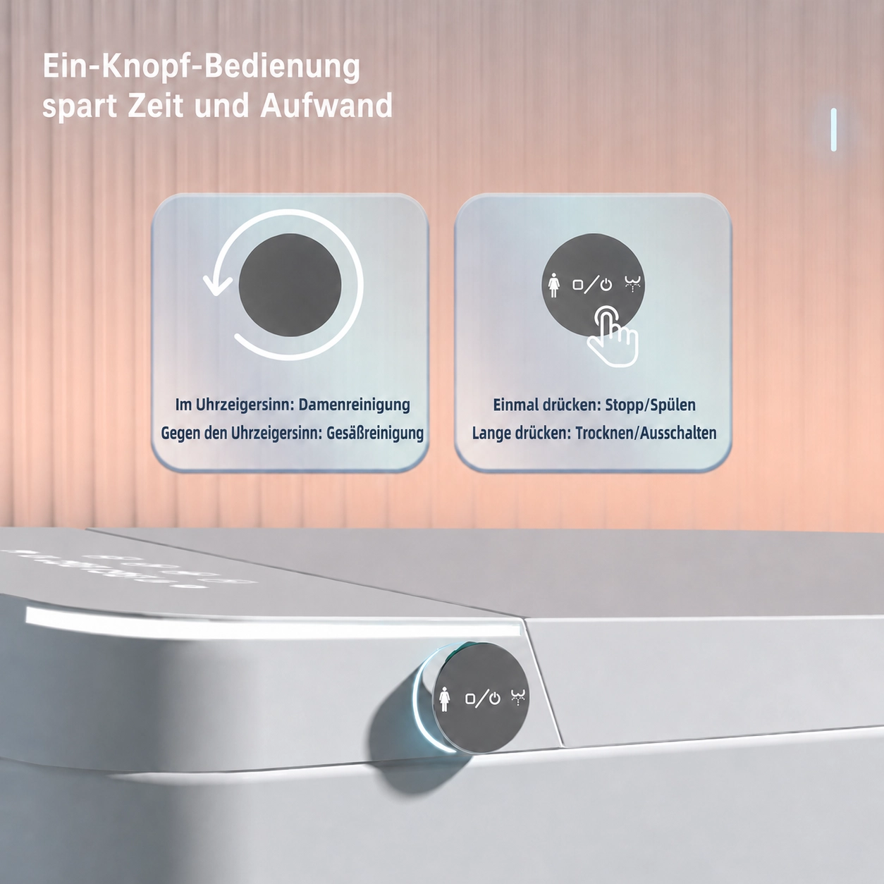 Ewig Pro Floor: Stehendes Dusch-WC  > Spülkasten integriert 